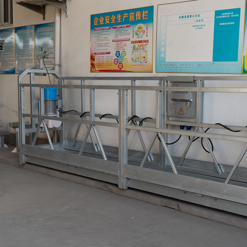 Plate-forme suspendue temporaire de câble métallique de type broche Zlp630