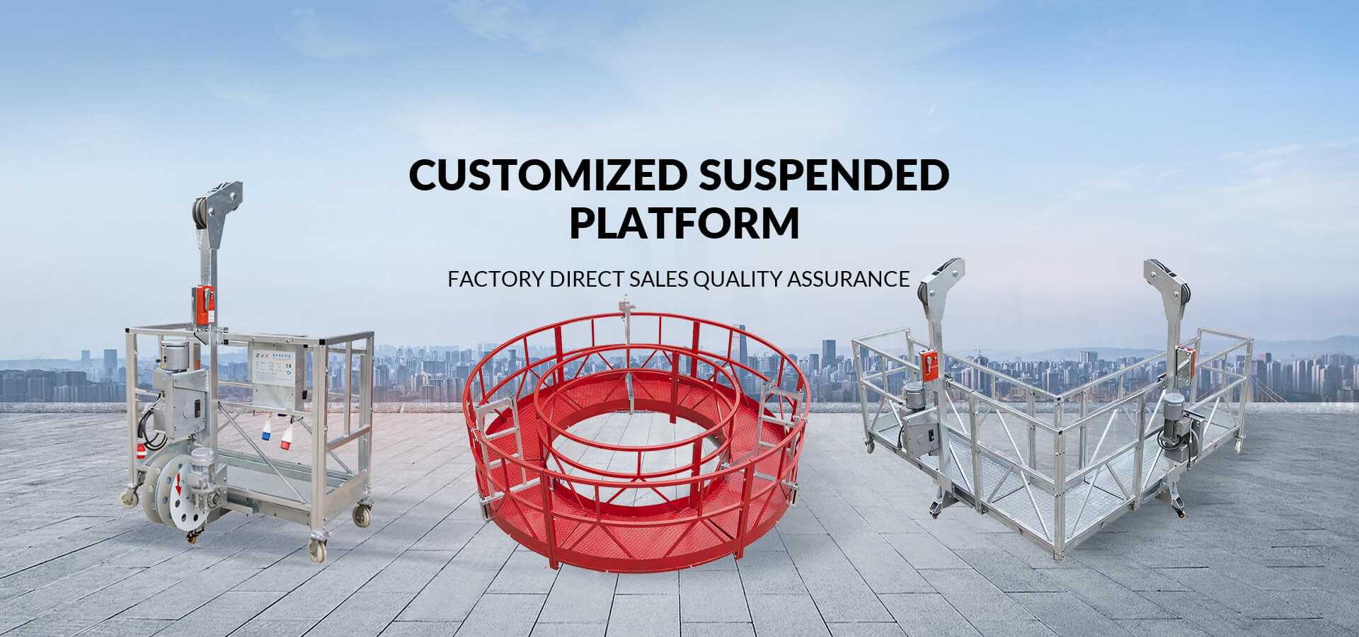 Plateforme suspendue circulaire