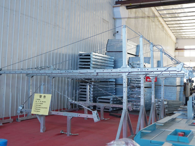 Plate-forme de pont suspendu