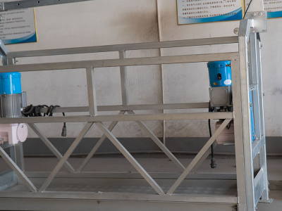 Plateforme suspendue galvanisée