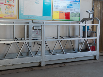 Plateforme suspendue galvanisée